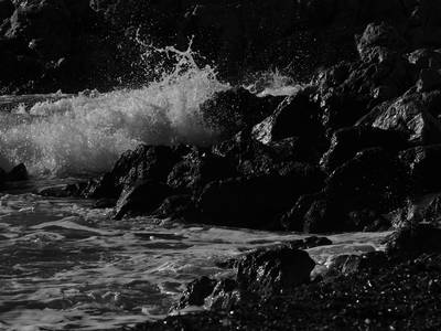  La mer au Port d’Alons (25 janvier 2009)