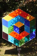  Vasarely, jardin du chateau de Vascoeuil (18 août 2009)