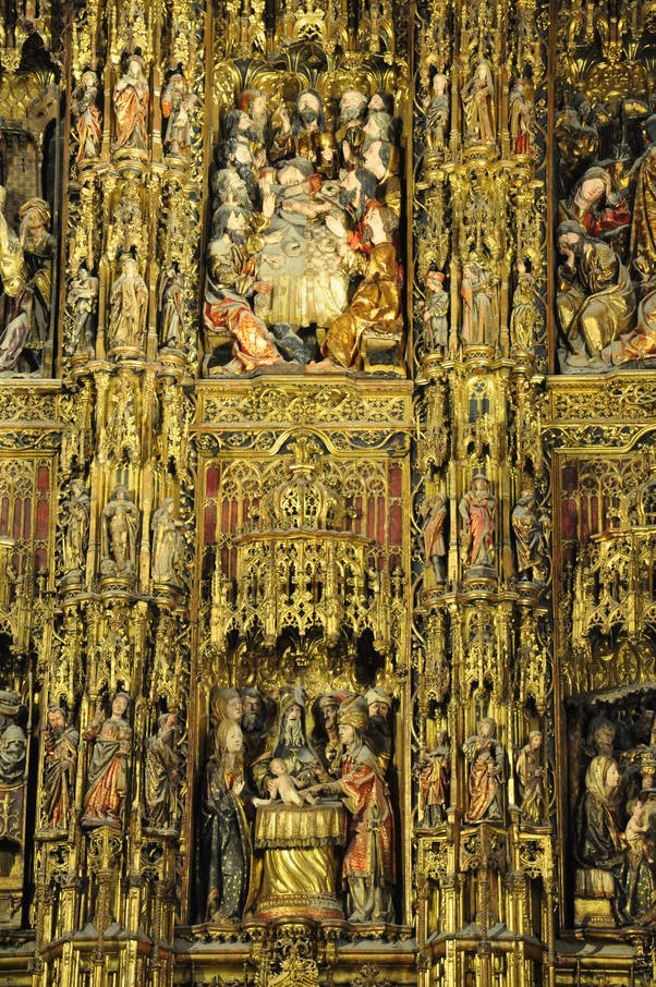  Détail du retable de la cathédrale de Séville (10 mai 2010)