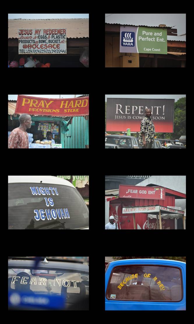  Enseignes à messages dans les rues ghanéennes ( 2 juillet 2010)