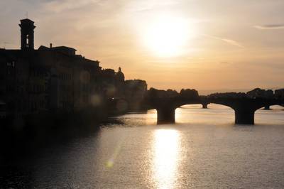  Coucher de soleil sur l’Arno (19 mai 2015)